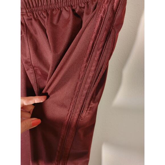 Men's Tek Gear Maroon/Gray Pull On Pants Basketball Zip Leg Pockets Large - Picture 5 of 5